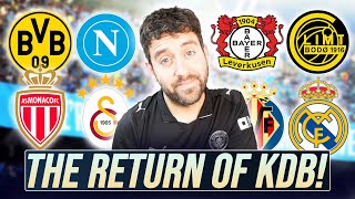 Thumbnail for DE BRUYNE TO RETURN TO MAN CITY! | 25/26 CHAMPIONS LEAGUE DRAW REACTION