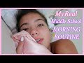 MY REAL MIDDLE SCHOOL MORNING ROUTINE | It's Me Ali
