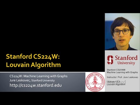 CS224W: Machine Learning with Graphs | 2021 | Lecture 13.3 - Louvain Algorithm