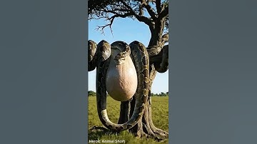 Rescue team rescues mother tiger from giant python.#dog #animals #rescue