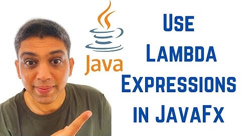 How to use Lambda Expressions in JavaFx