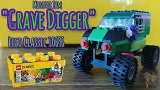 LEGO Classic 10696 "MONSTER JAM GRAVE DIGGER" - Instructions on how to build.