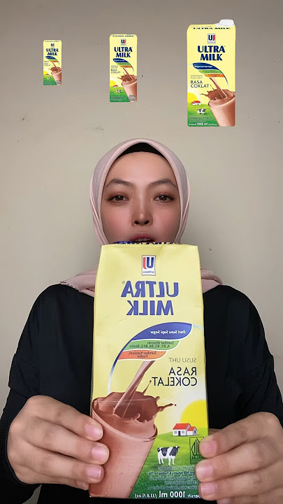 Minum susu coklat kecil, sedang, besar #shorts #mukbang