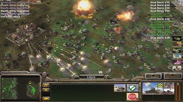 GLA Stealth - Command & Conquer Generals Zero Hour - 1 vs 7 HARD Gameplay