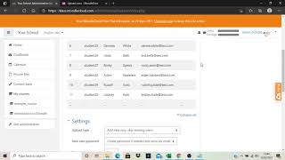 Upload users (bulk) in Moodle