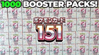 1000 Pokemon 151 Japanese Booster Pack OPENING!