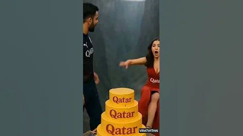 Virat kholi And Anushka Sharma cake cutting on dangerous deadly place 😍 #shorts #viratkohli #ai