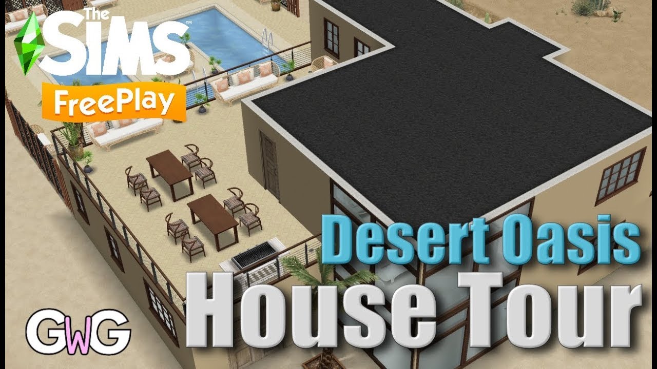 Sims Freeplay 🏜 Desert Oasis House Tour 