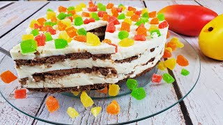 ТОРТ БЕЗ ВЫПЕЧКИ ,, ЗЕБРА ,, ПРОСТОЙ И ВКУСНЫЙ РЕЦЕПТ ТОРТ БЕЗ ВЫПЕЧКИ ,, ЗЕБРА ,, ПРОСТОЙ И ВКУСНЫЙ РЕЦЕПТ