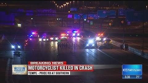 Northbound Loop 101 at Southern reopens following fatal motorcycle crash