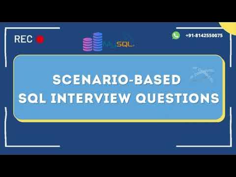 Intro - Scenario-based SQL Interview Questions - YouTube