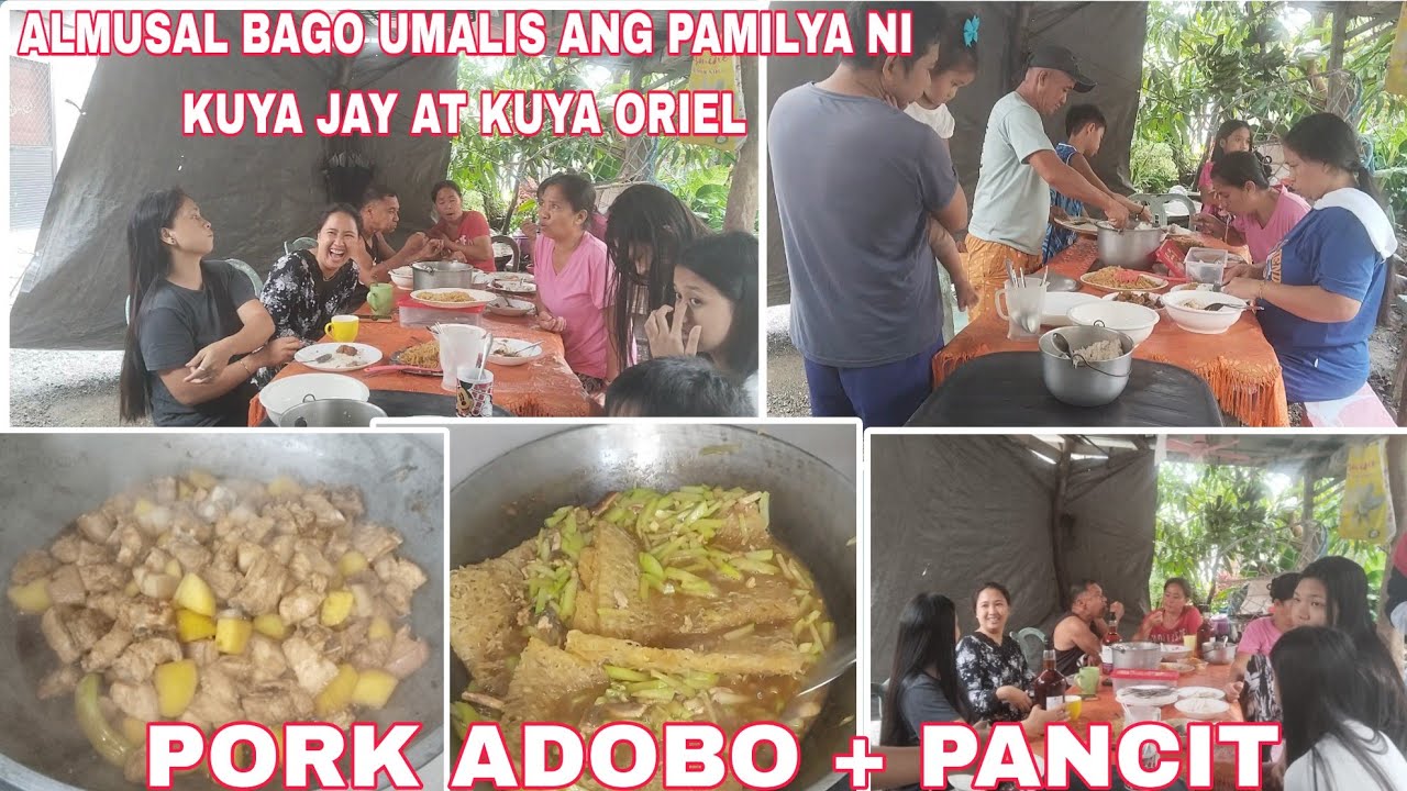 ALMUSAL BAGO UMALIS ANG PAMILYA NI KUYA ORIEL AT KUYA JAY 🙏😇🎇🎄