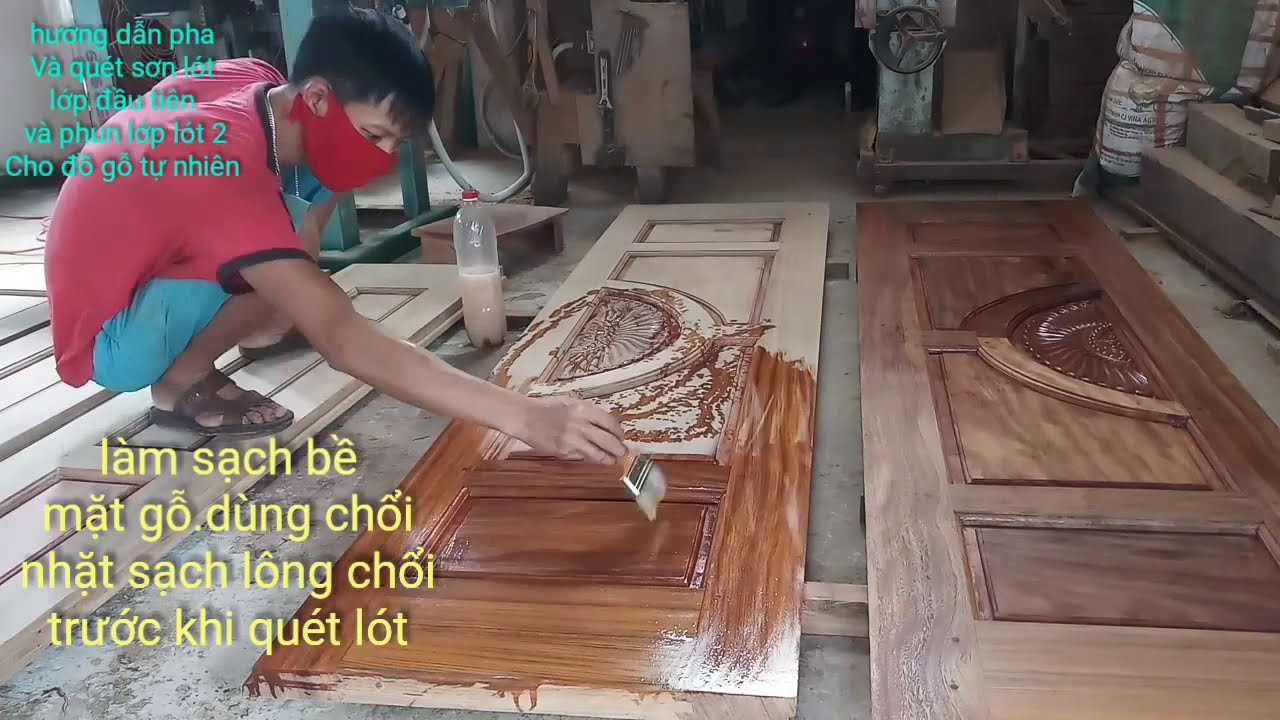 CÁCH PHA SƠN LÓT VÀ  LÀM LÓT CHO ĐỒ GỖ SIÊU NHANH