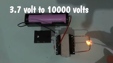 3.7 Volt to 10000 Volt Booster / Very high voltage ⚡ Circuit