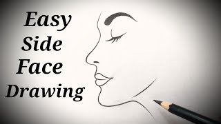 Featured image of post Side View Face Drawing Easy Easy step by step woman s face drawing tutorial