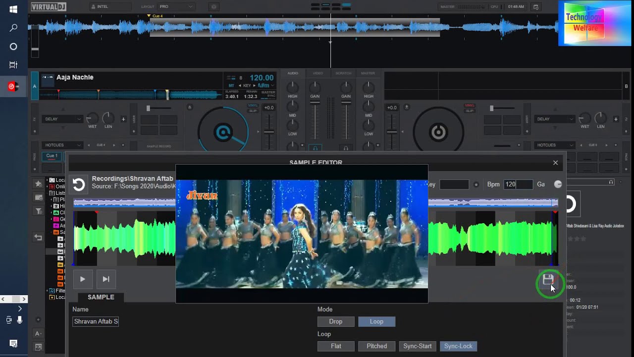 how to Create/ Make Own loop sampler at virtual dj for Remix/DJ Music