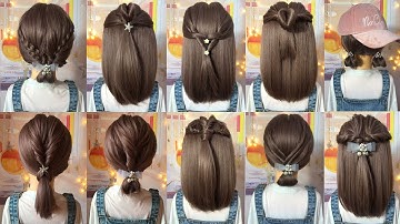 40 Cách Tết Tóc Ngắn Đơn Giản Mà Đẹp Đi Học Đi Chơi - Easy And Quick Hairstyles For School #1