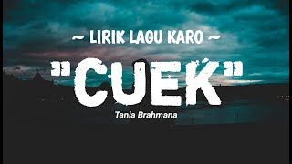 Cuek - Tania Brahmana (lirik) lyric