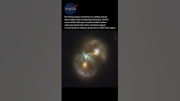 Infinity Galaxy: A Cosmic Collision Revealed by JWST #shorts #space #cosmiccollisions #cosmicdust
