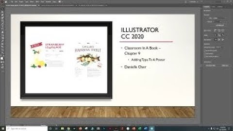 AI CC 2020 CIAB CH 9 Part 3 Adding Type To A Poster Danielle Oser Source