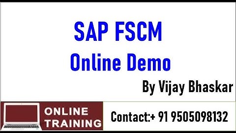 SAP FSCM Demo||Financial Supply Chain Management|| Treasury and Risk Management|| In English