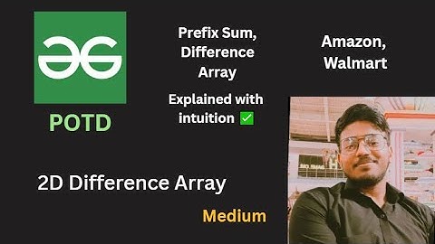 2D Difference Array | GFG POTD