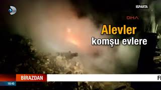 Yangın Uykuda Yakaladı 2 Kişi Yanarak Can Verdi