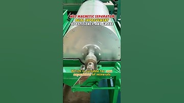 How strong is a wet magnetic separator? The slurry sorting is done in one step! #magnetic #machine