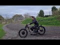 Vintage Norton CS1 Racing Motorcycle Started Up After Years of Slumber