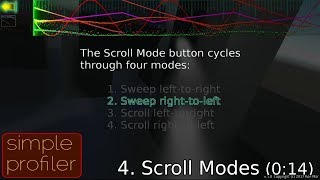 Simple Profiler: Visual Data Dev Tool: 4: Scroll Modes