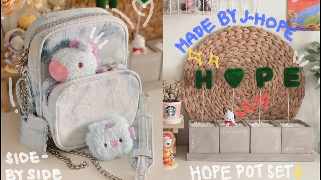 BTS Merch: J-Hope's 'SIDE BY SIDE' mini bag, 'HOPE POT SET' out now!