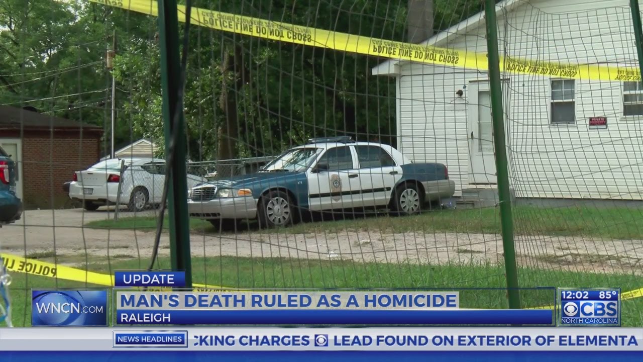 Raleigh police investigate man’s death as homicide - YouTube