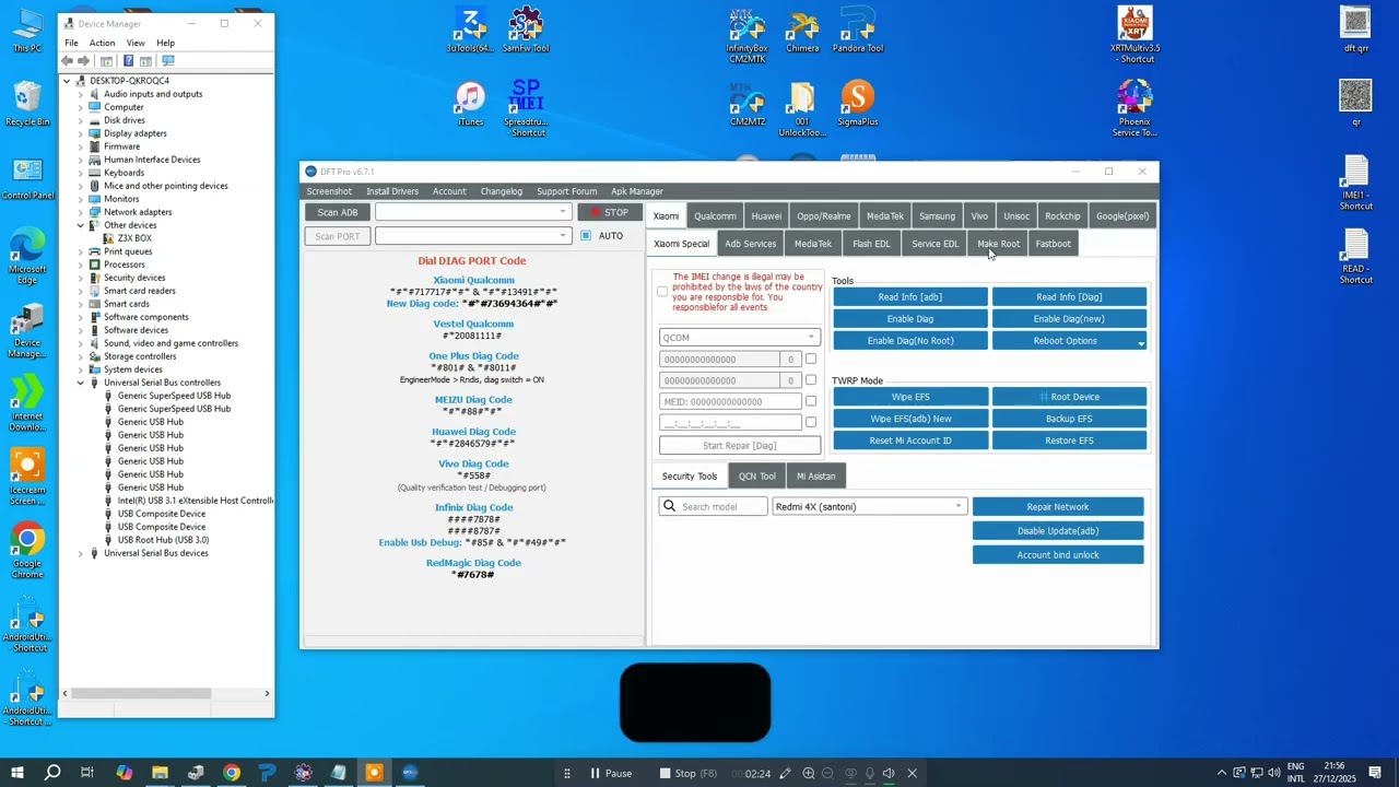 Infinix Smart 8 X6525 T612 Factory Reset + Reset FRP By DFT Pro