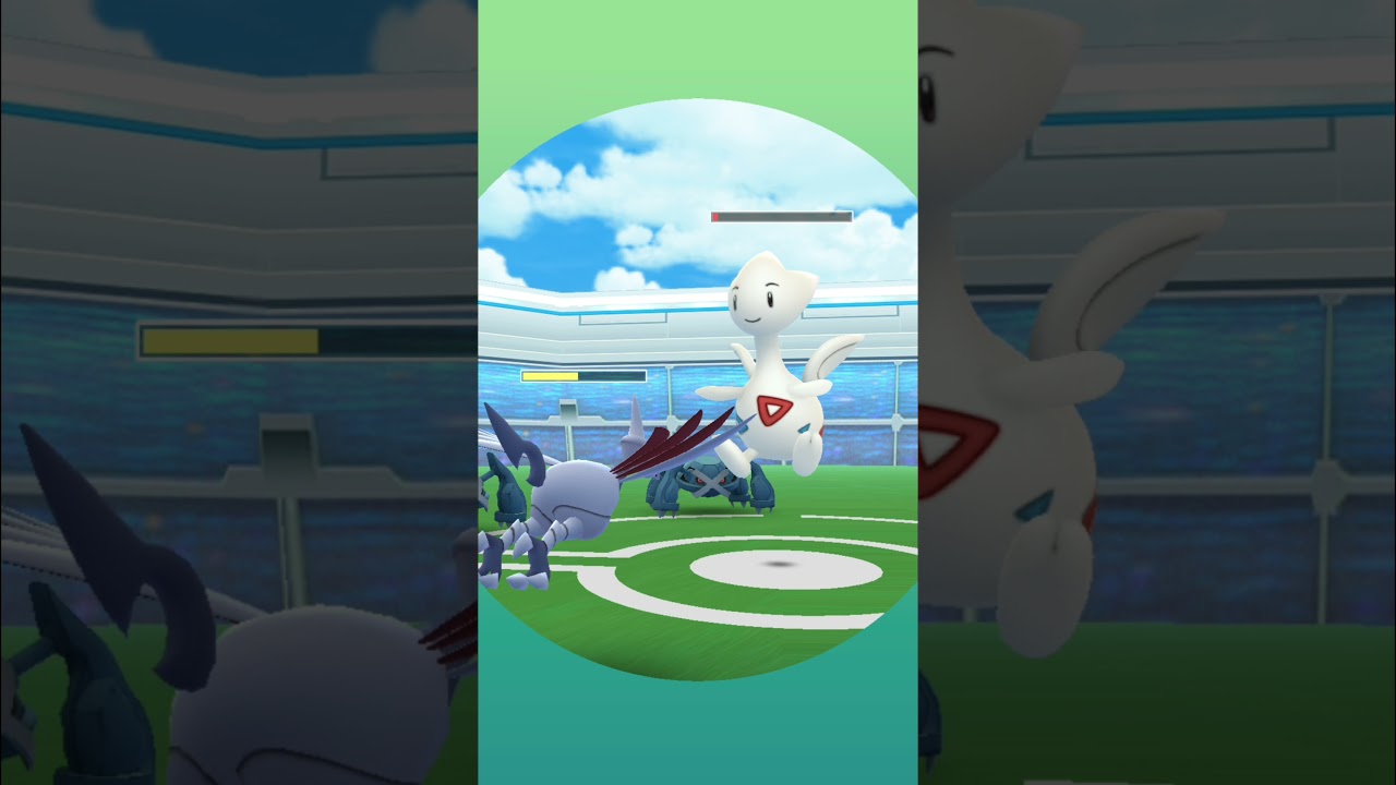 Pokémon GO Raid with catching a Togetic at the Spring into Spring Event
