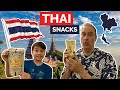 American Father and Son try Thai Snacks for the First Time!