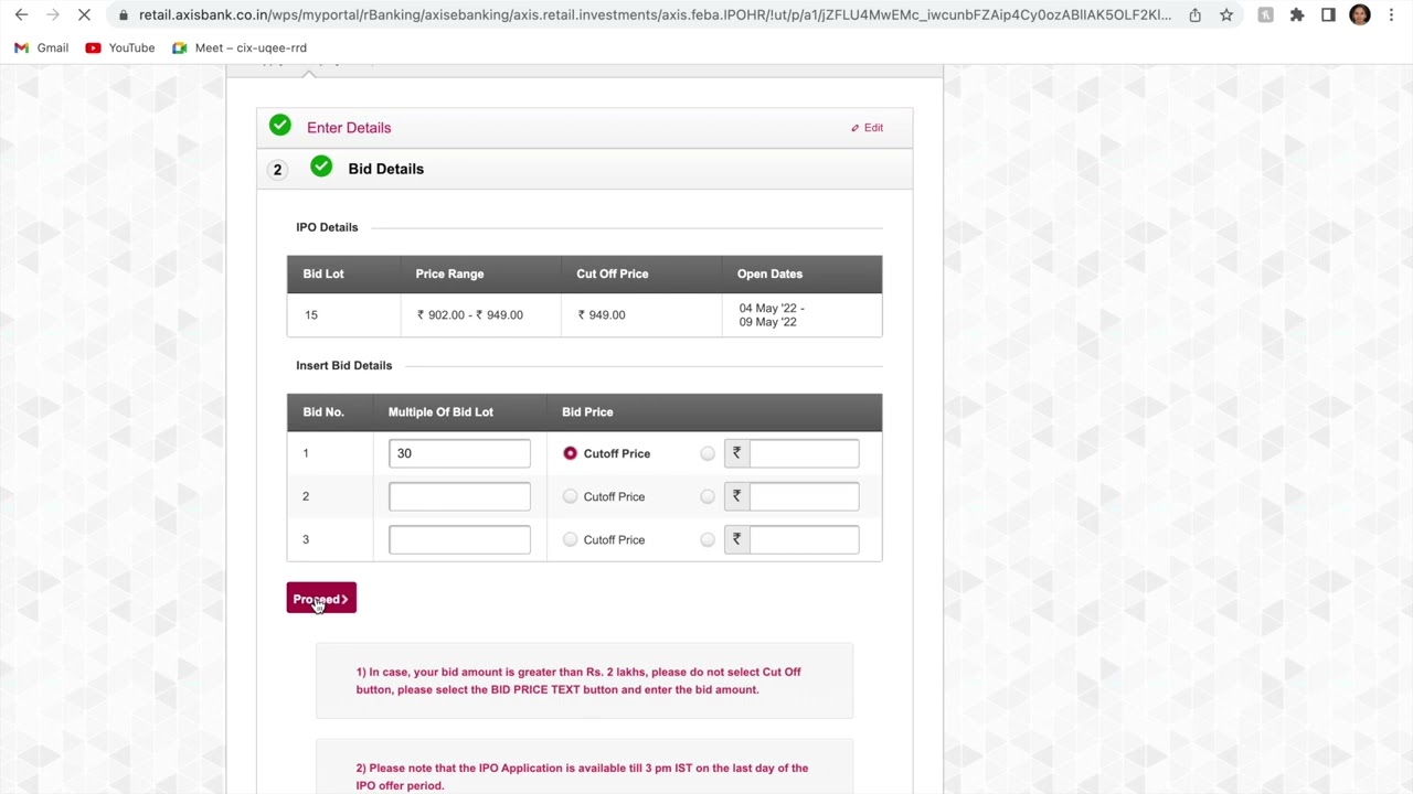 (MARATHI) Steps to buy LIC IPO through Axis Bank Net Banking.