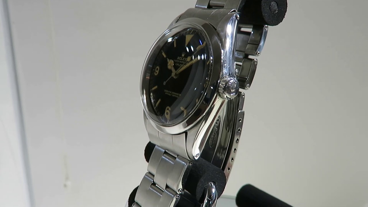 ロレックス　エクスプローラーRef.１０１６ミニッツサークルギルトダイヤル１９６０年製