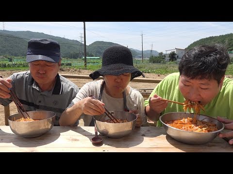 옛날식 [[물회(<strong>Cold</strong> <strong>Raw</strong> Fish Soup)]] 요리&amp;amp;먹방!! - Mukbang eating show