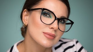 COLORFUL MAKEUP IF YOU WEAR GLASSSES | ALI ANDREEA #stayhome