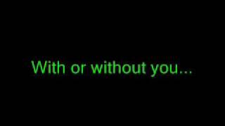 U2-With or Without You lyrics