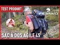 Test du sac  dos agile 45  ferrino par pierre