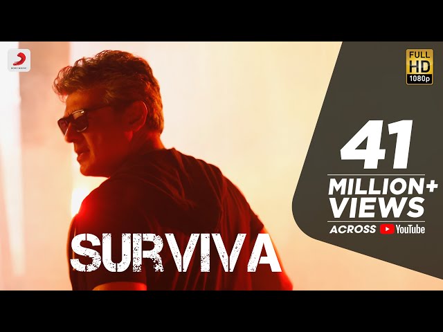 Vivegam - Surviva Official Song Video | Ajith Kumar | Anirudh | Siva class=