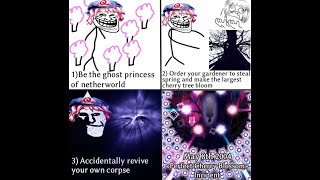 TouHouProject Perfect Cherry Blossom 1cc run Ordinary OBJECTIFYING WOMEN MONTAGE