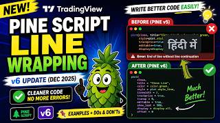Latest Pine Script Update Explained | Line Wrapping in TradingView | IT WALA HINDI हिंदी