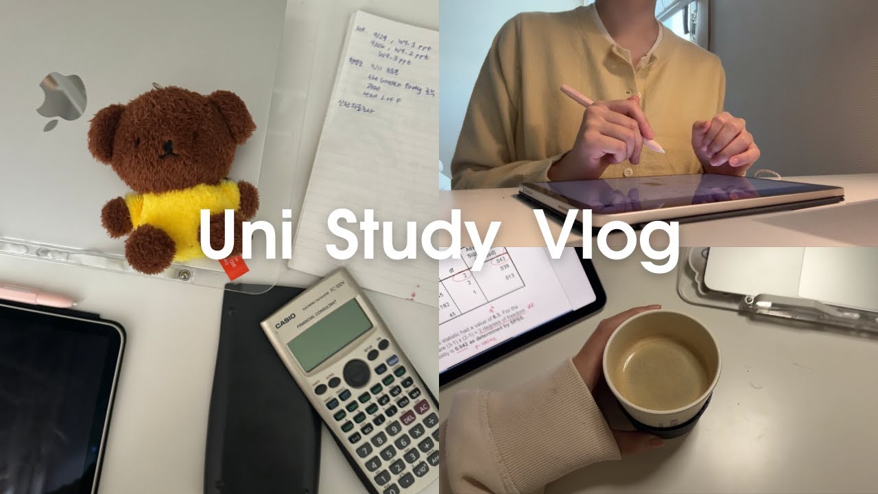 대학생 시험기간 vlog | 대외활동이랑 시험공부 병행하기 | 공모전 회의+중간고사