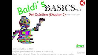 (Old) Preview | Baldi's Basics - Full Deletion Mod