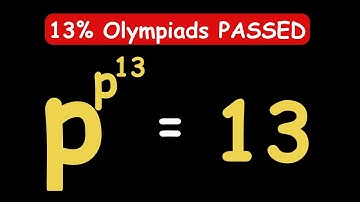 INDIAN OLYMPIADS || How to Solve for p? || p = ? ||