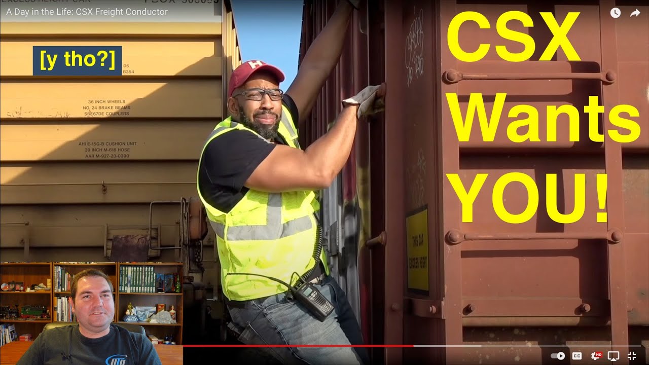 Csxt Conductor CSX's very cringey recruiting video - YouTube