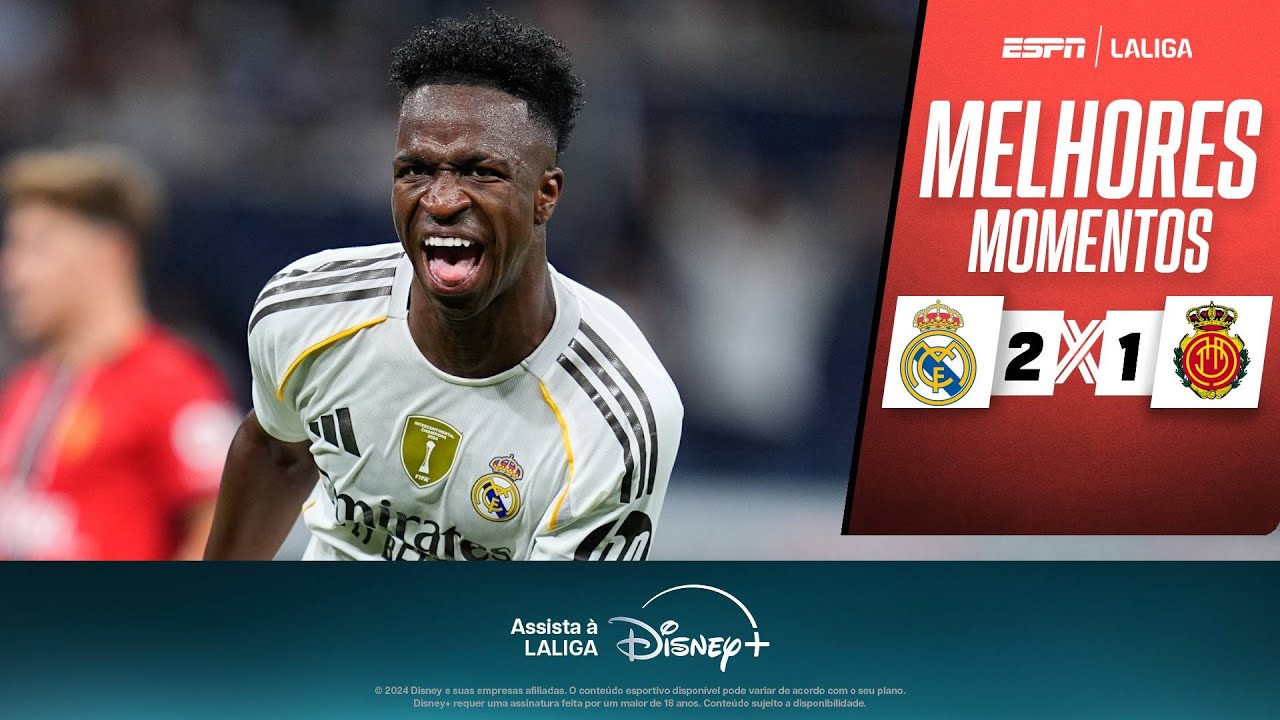 Com PINTURA de VINICIUS JR. e TRÊS GOLS ANULADOS, REAL MADRID derrota o MALLORCA por LALIGA