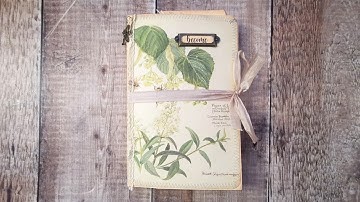 Edith Holden Altered File Folder - Country Diary of an Edwardian Lady - Part 2 - Junk Journal